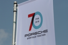 70 Jahren Porsche wehen im Wind