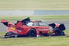 Sicherheit pur. Der zerstörte Audi RS5 DTM von René Rast_Foto- DTM Organisation