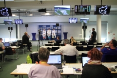 im Pressezentrum - Foto Eberhard Strähle